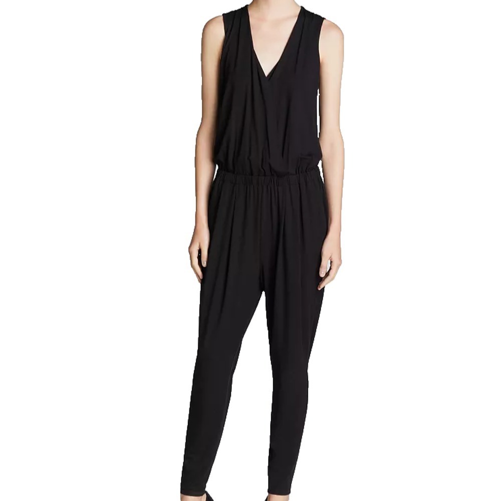 Eileen Fisher The Fisher Project Women's Black Sleeveless Jumpsuit Size Large